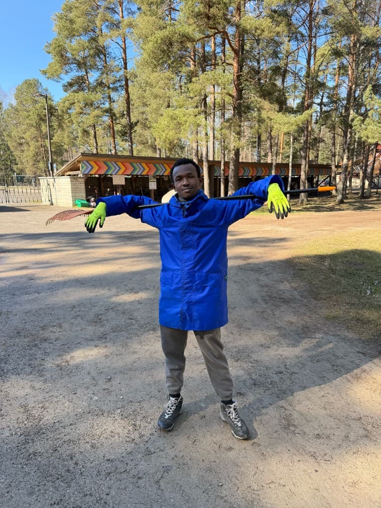 Volunteer at outdoor event